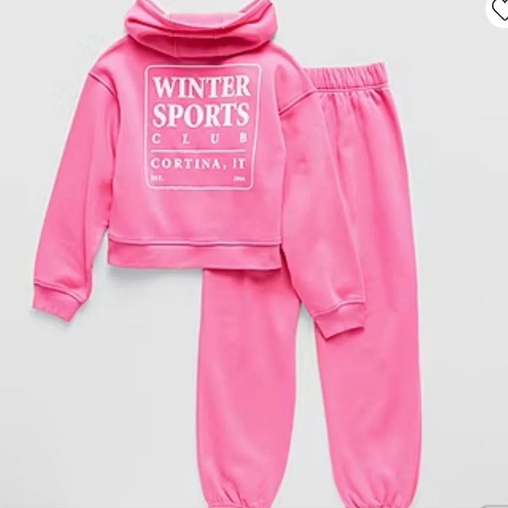 Xersion Kids Girls Matching Jogger Set in Pink Hoodie and Pants Size XL 16 NWT